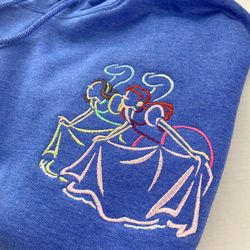 Cinderella Stepsisters Embroidered Sweatshirt  Disney World  Disneyland Embroidered Crewneck