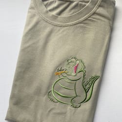 louis embroidered t-shirt disney princess and the frog embroidered t-shirt disney embroidered shirt