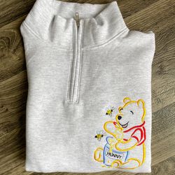 Winnie the Pooh Embroidered Sweatshirt  Disney World  Disneyland Embroidered Crewneck
