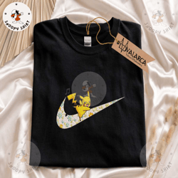 inspired anime embroidered shirt, nike x anime embroidered sweashirt, anime embroidered crewneck