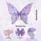 Sparkling Princess Angel Wing Fairy Wings Organza DressUp Costume Party Prop For DIY Decorations 2