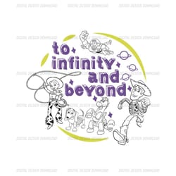 to infinity and beyond toy story cowboy woody friends svg