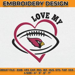 Cardinals Embroidery Designs, NFL Logo Embroidery, Machine Embroidery Pattern -02 by Diven
