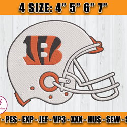 Cincinnati Bengals helmet Embroidery Design, Logo Bengals, NFL embroidery design, D16 - Cunningham