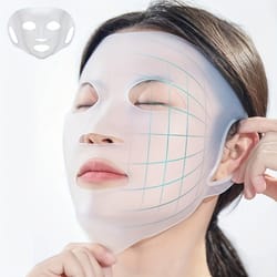 silicone facial mask cover, reusable anti-evaporation moisturizing fixing tool