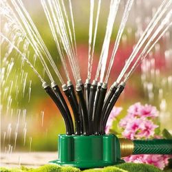 360 degree automatic garden sprinkler, lawn rotary nozzle with wide coverage, water-saving irrigation system for grass