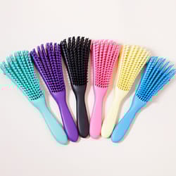 anti-static wet curl hair brush, scalp massage brush for real hair wigs, winding to sag hair brush, salon hairdressing