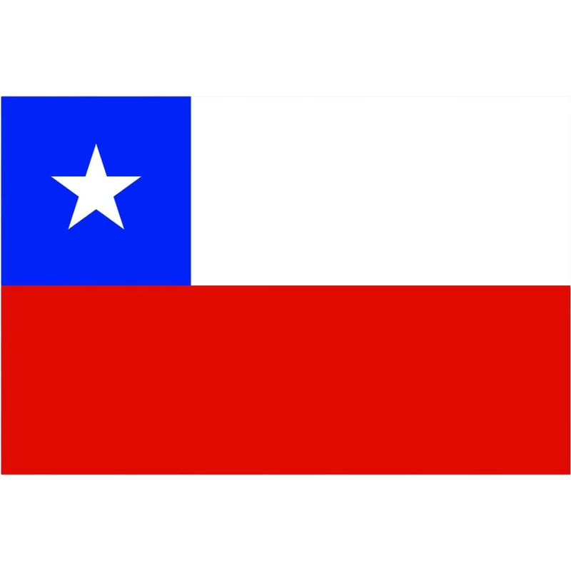 Chilean Flag Sticker Self Adhesive Vinyl Chile CHL CL - C1783.png