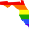 Florida State Shaped Gay Pride Rainbow Flag Sticker Self Adhesive Vinyl LGBT FL - C3126.png