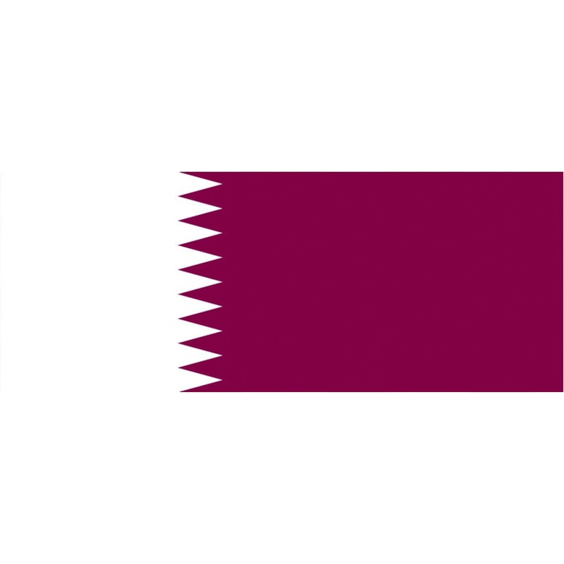 Qatari Flag Sticker Self Adhesive Vinyl Qatar QAT QA - C2235.png
