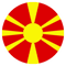 Round Macedonian Flag Sticker Self Adhesive Vinyl Macedonia MKD MK - C2036.png