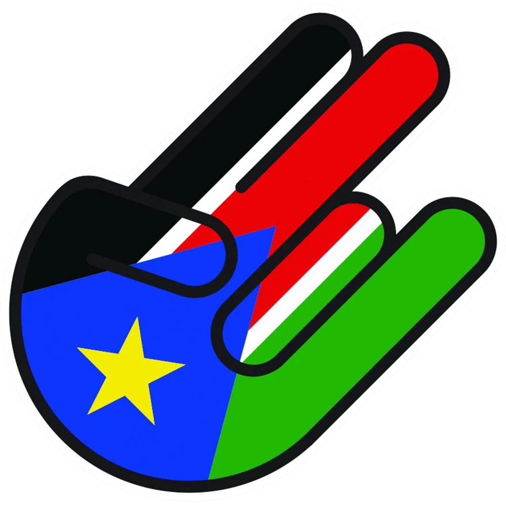 South Sudanese Shocker Sticker Self Adhesive Vinyl Sudan SDN SD - C2309.png