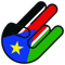 South Sudanese Shocker Sticker Self Adhesive Vinyl Sudan SDN SD - C2309.png