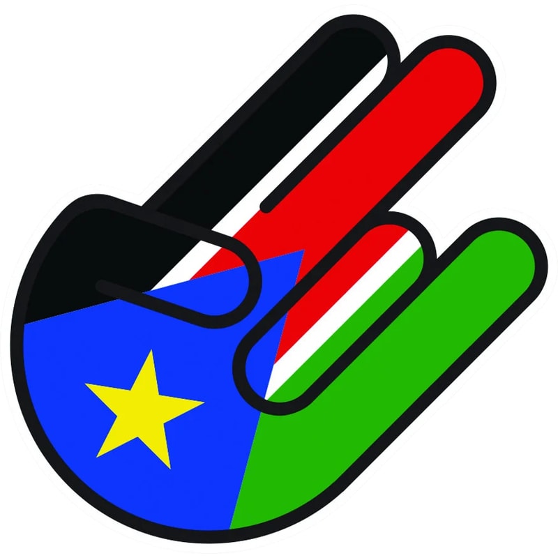 South Sudanese Shocker Sticker Self Adhesive Vinyl Sudan SDN SD - C2309.png