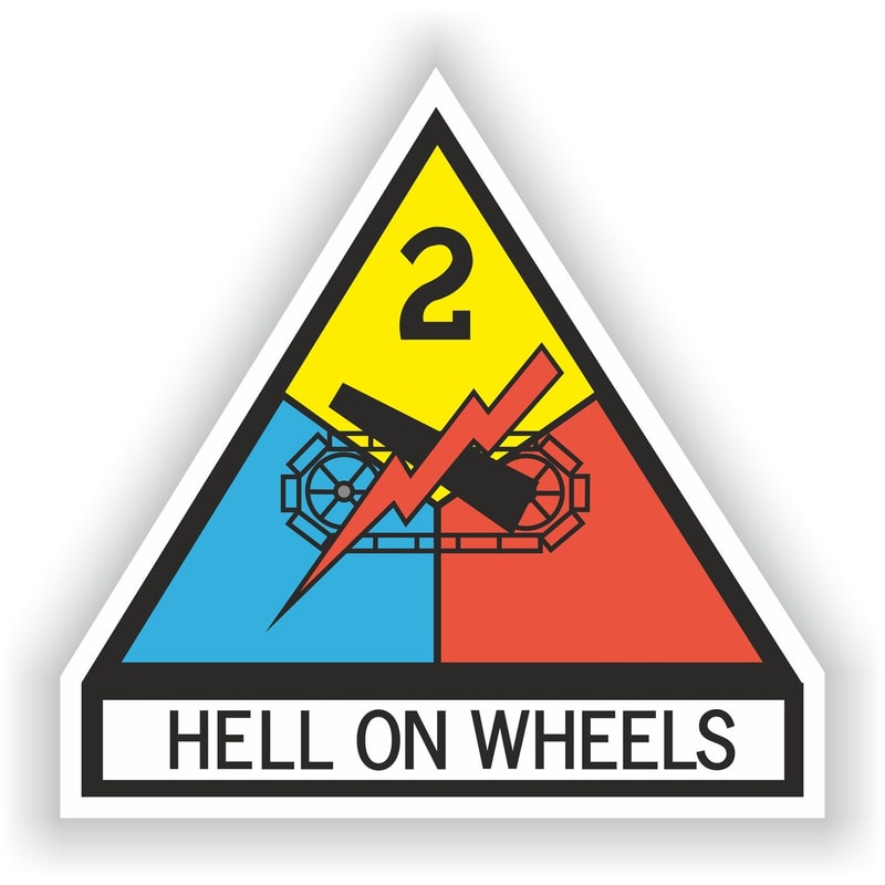 2nd Armored Division Hell on Wheels Sticker for Laptop Book Fridge Guitar Motorcycle Helmet ToolBox Door PC Boat.jpg