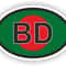 BANGLADESH Country Code Oval Sticker with Flag for Bumper Laptop Book Fridge Motorcycle Helmet ToolBox Door Hard Hat Tool Box Locker PC.jpg