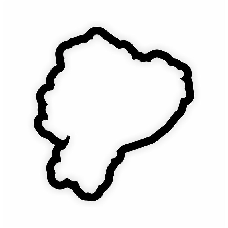Ecuador Map Flag Outline Sticker for Laptop Book Fridge Guitar Motorcycle Helmet Door PC Boat.jpg