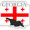 Georgia Country Project Flag Vinyl Sticker 0