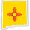 New Mexico Map Sticker Flag For Laptop Book Fridge Guitar Motorcycle Helmet ToolBox Door PC Boat 0