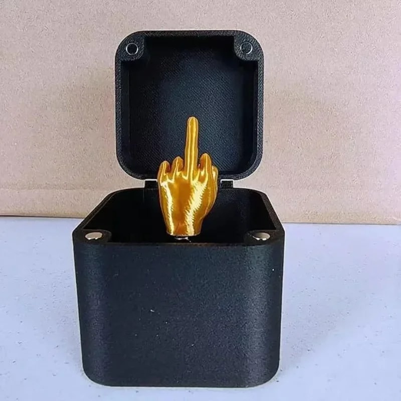 Middle Finger PopUp Gift Box Creative Desk Decor Novelty Christmas Funny Prank Gift 5