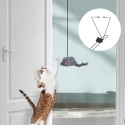 best hanging jumping toy cat relief for boredom, elastic cat stick elastic clip door swing, hanging door mouse teasing