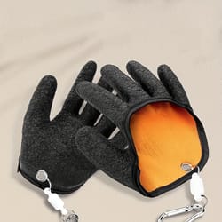 heavy-duty release anti-slip waterproof gear, ultimate fishing catching gloves magnet for secure hook removal