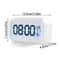 Battery Operated Digital Alarm Clock With Indoor Temperature Light Sensor Backlight Display For Bed 5