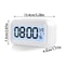 Battery Operated Digital Alarm Clock With Indoor Temperature Light Sensor Backlight Display For Bed 5