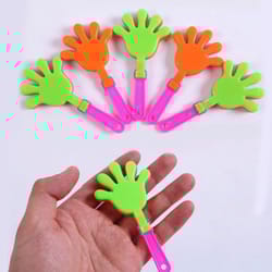 noisemakers clappers, mini hand clappers for cheering, game day birthday party favors