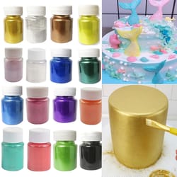 glitter powder for cake, mousse, macaron, chocolate decoration, bottle gold and silver dye