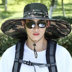 men women breathable summer large sun hat, uv protection mesh fishing cap, hiking and beach fisherman hat for outdoor