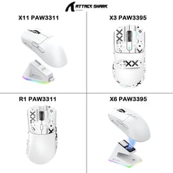 lightweight ergonomic gaming mouse, attack shark rgb wireless, bluetooth tri mode connectivity for valorant and fps