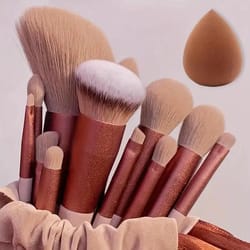 professional makeup brush set, soft fluffy kabuki, blending foundation, powder brush, eyeshadow beauty tool for makeup