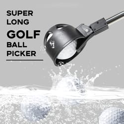 telescopic automatic locking picker, stainless steel high quality retractable golf ball picker, portable golf ball tools