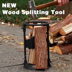 wood splitting machine outdoor, portable manual wood splitting tool, detachable wood splitting device for camping