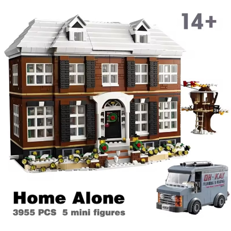Christmas Gifts Home Alone House Set, Building Blocks Bricks for Boy Kids