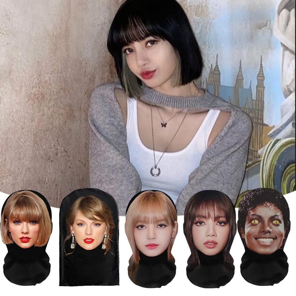 Breathable Full Face Mask for Unisex, Novel Cosplay Headgear, Party Simulation Prop