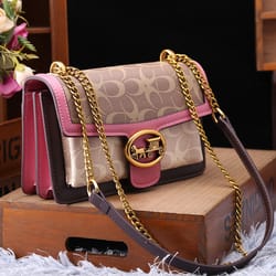 designer fashionable crossbody, high-end color contrast shoulder bag