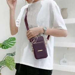 vertical wrist wallet, fashionable crossbody mini bag, phone pouch, practical and stylish accessory