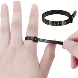 finger size measuring instrument for rings, male and female ring measurement tool