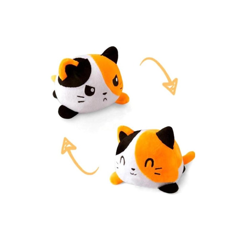 Super Cute Reversible Cartoon Cat Plushie Orange White
