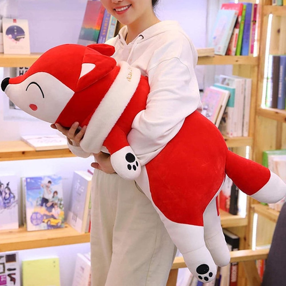 Giant Fox Plush Stuffed Animal Toy Red