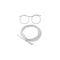 Funky 2-in-1 Drinking Straw Glasses Transparent