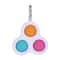 Anti-Stress Fidget Bubble Popper Keychain 3 Circles