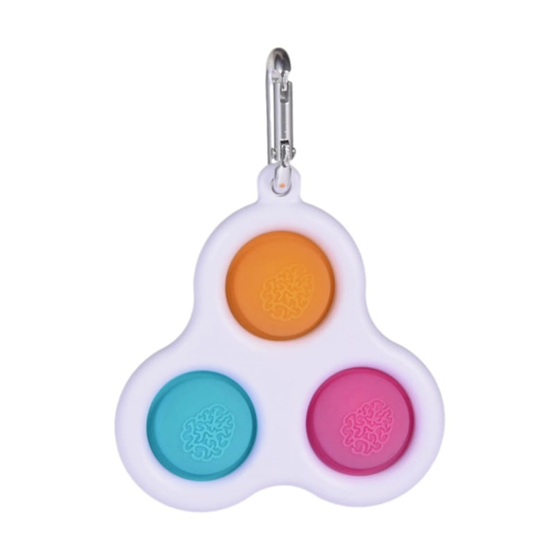 Anti-Stress Fidget Bubble Popper Keychain 3 Circles
