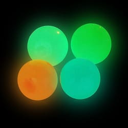 glow in the dark sticky ceiling balls – 4-pack interactive kids game & unique gift