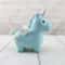Unicorn Piggy Bank With Horn & Wings Blue 1
