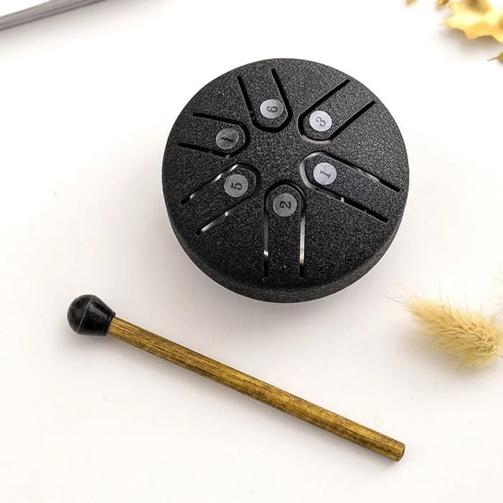 Mini Steel Tongue Drum Kit Black