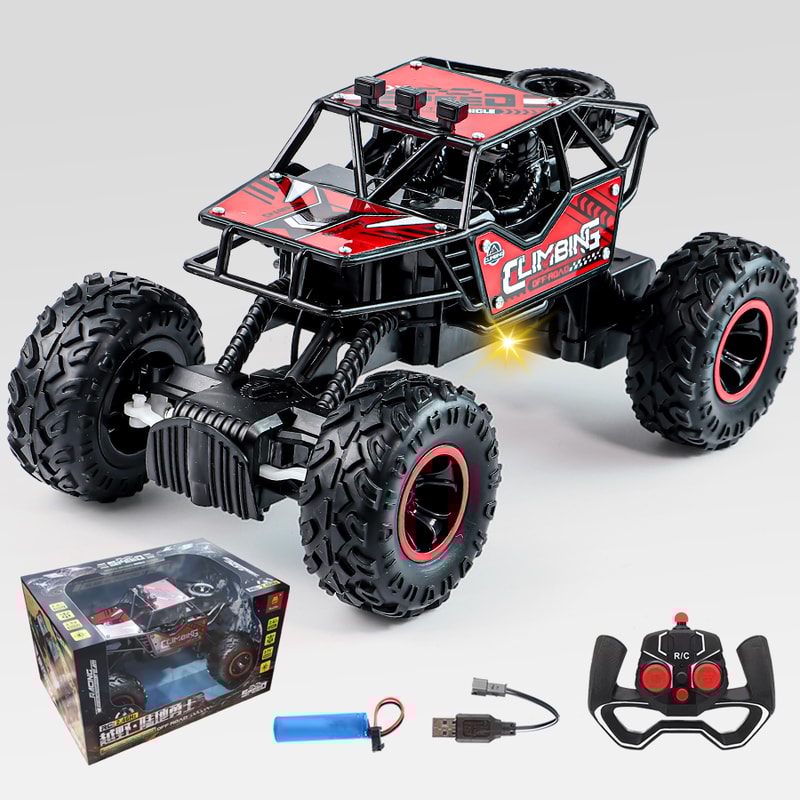 Rechargeable RC Car Toy For Kids High Speed Alloy Off Road Racing Vehicle For Kids 4