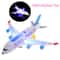 Electronic Aeroplane Toy With Music Autopilot Flash Sound Automatic Rotation Plane Educational Gi